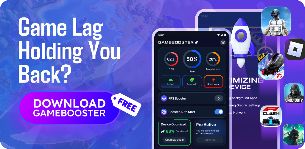 Game Booster 4X - Optimize FPS