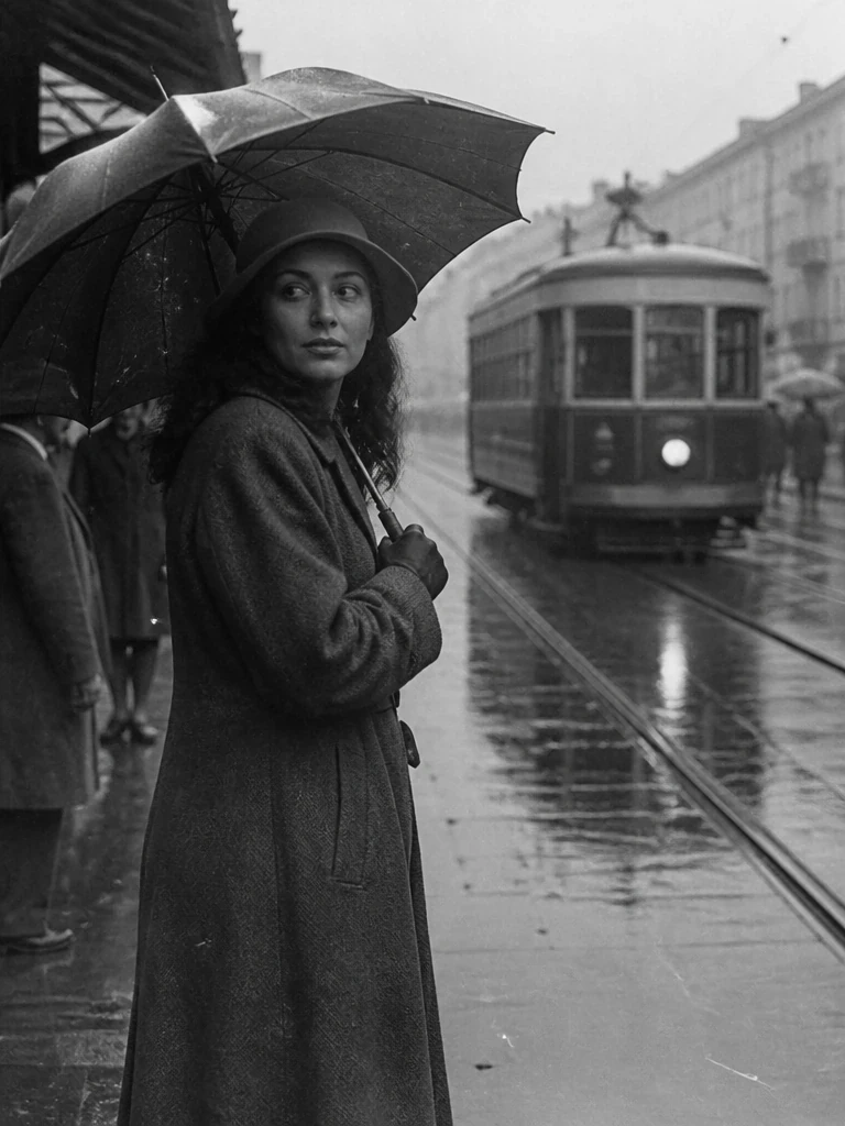Tram-stop-in-rain